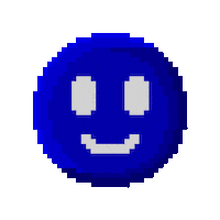 Inverting Dark Blue Sticker by R74n