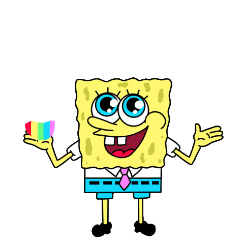 Spongebob Squarepants Rainbow Sticker by bangerooo