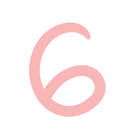 Soniailustra giphyupload number 6 numero Sticker