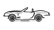 Driving Classic Car Sticker by Mitsuoka Motor