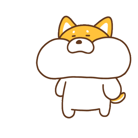 mochitown giphyupload sigh shiba 강아지 Sticker