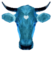 Vegan Cow Sticker by Projekt Lebenslänglich