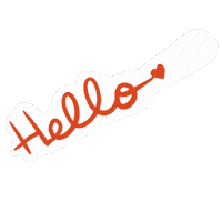Heart Hello Sticker