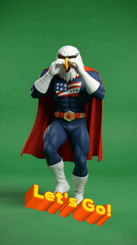 HeroHaulMovingandStorage happy party lets go eagle GIF