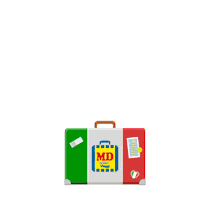 Traveling Italian Sticker by MD SpA