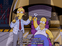 homer simpson robot GIF