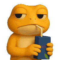 Bored Frog Sticker by Turbo Toad