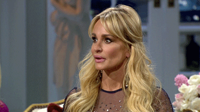 Reality TV gif. Taylor Armstrong from Real Housewives of Beverly Hills listens to someone before thinking and nodding, pursing her lips in agreement.