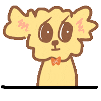 yoieb dog hide 강아지 appear Sticker