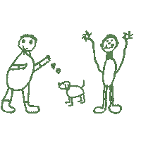 Hunde Sticker by Hunderunde