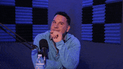 GrindingforGreatness thinking smiling listening microphone GIF