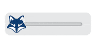 STLCC blue white fox college Sticker