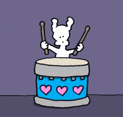 dogs drumming GIF by Chippy the dog