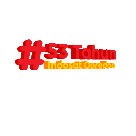 indosat_ooredoo birthday indonesia anniversary november Sticker