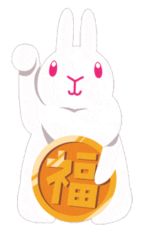 Chinese New Year Bunny Sticker by rabbitomart