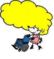 Sunglasses Wheelchair Sticker