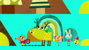 olobobtop fun animation tv blue GIF