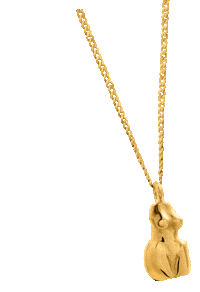 Gold Necklace Sticker by Kopiszka