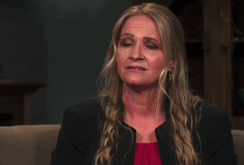 gifs_by_anneke giphygifgrabber sister wives christine brown talking behind my back GIF