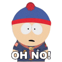 This Is Bad Oh No Sticker by South Park