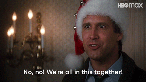 We Are In This Together National Lampoons Christmas Vacation GIF by Max. Event Trends.