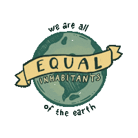 Styngvi vegan earth equality eco Sticker