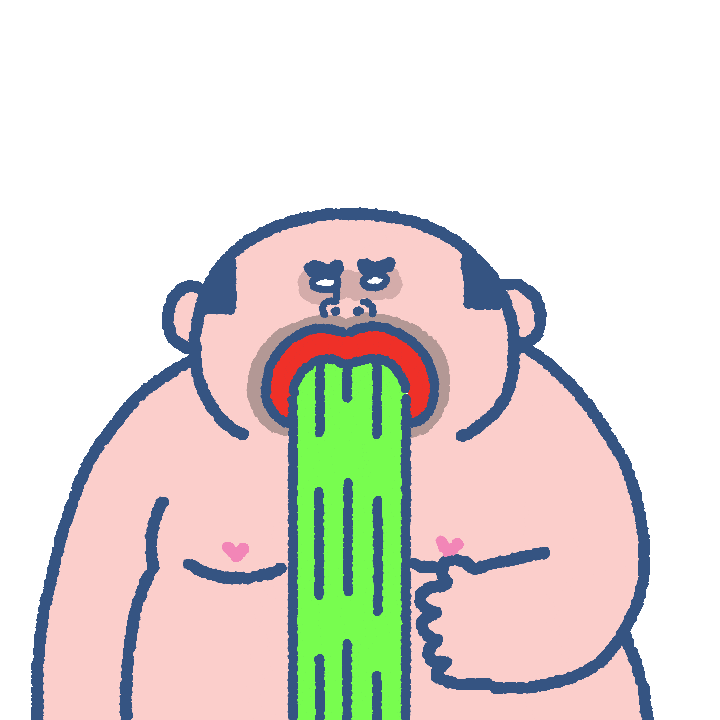 Yoga Vomit Sticker by SOWINGHONG