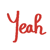 Yeah Sticker by Pauline Vernet