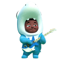 3D Guitar Sticker by One Zeez