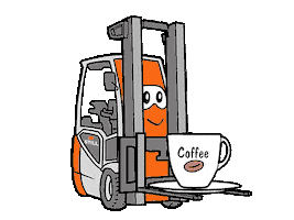 Coffee Forklift Sticker by STILL GmbH