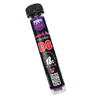 D8 Palmleaf Sticker by Purp G CBD