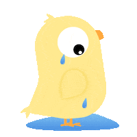 Sad Chicken Sticker by Kurczatko