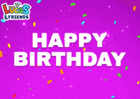 Happy Birthday GIF by Lucas and Friends by RV AppStudios