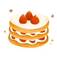 Strawberry Shortcake Autumn Sticker by Cake Together