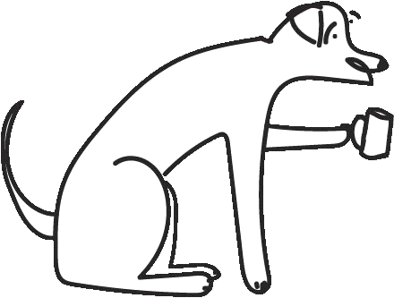 Specialty Coffee Dog Sticker by Hi-Top Coffee