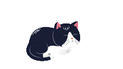 lofielgor music cat sleep chill Sticker