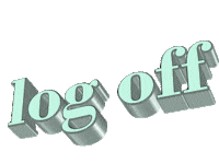 Log Off Sticker by AnimatedText