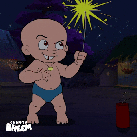 Festival Of Lights Diwali GIF by Chhota Bheem