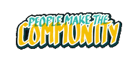 community crazy town peoplemakecommunity Sticker