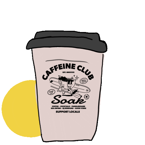 LibertyFeistStudio giphyupload soak coffee club torquay Sticker