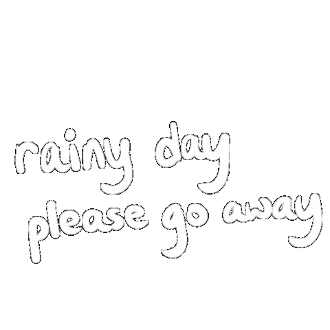 Rain 下雨 Sticker