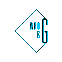whoisg wow logo blue g Sticker