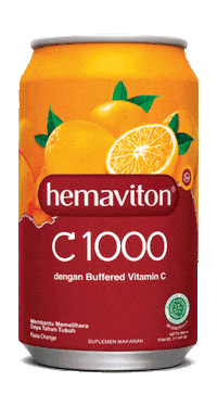 hemaviton orange bottle lemon vitamin Sticker
