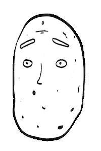 ritasmgi reaction face emotion potato Sticker