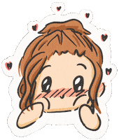 Excited Chibi Sticker