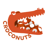 Crocomeal nuts crocodile nut nutella Sticker