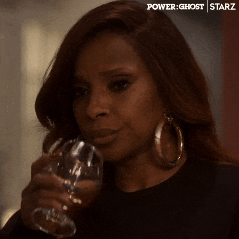 Mary J Blige Drinking GIF by Power Book II: Ghost