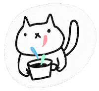 Cat Coffee Sticker