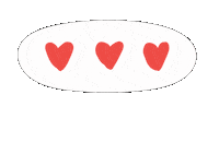 Red Hearts Sticker