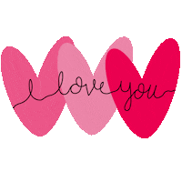 I Love You Hearts Sticker